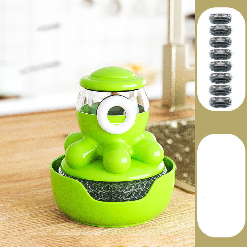 Octopus Pot Brush Self Adding Liquid Kitchen Tools Gadgets Cleaner