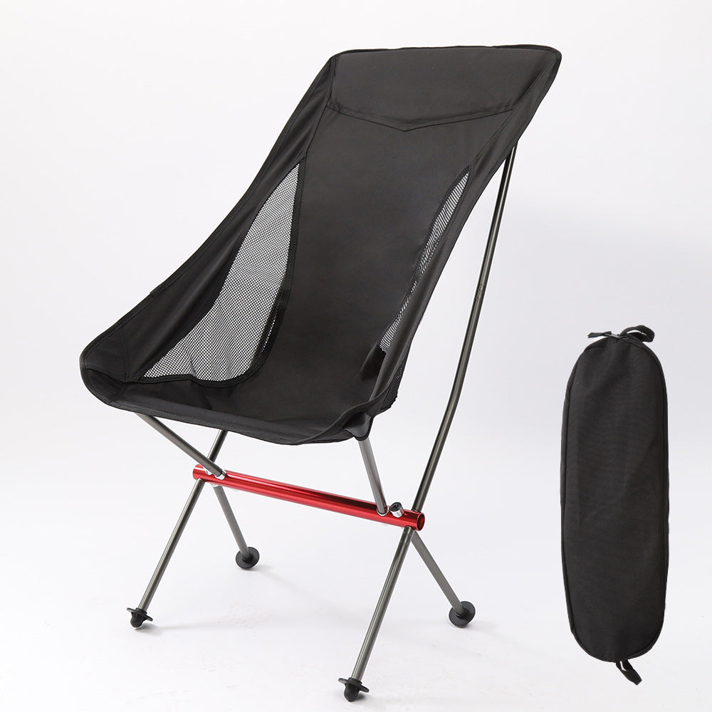 Outdoor Portable Aluminum Alloy Folding Moon Chair