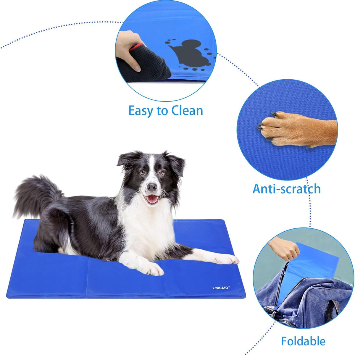 Dog Cooling Mat Non-Toxic Self Cool Gel Mat For Pets , Prevent Overheating During Rest & Sleep