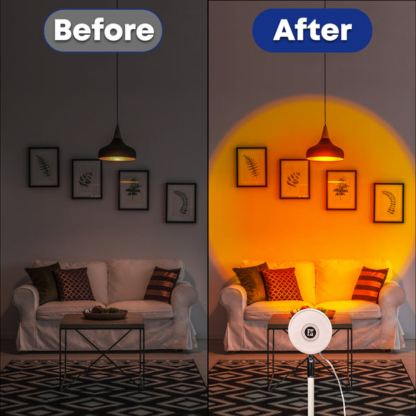 FLAIR SECRETS Sunset LAMP, Night Light 360 Degree Rotation